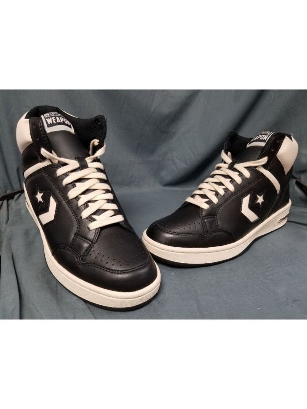 Converse Weapon Hi Black Natural A04400C Size 9.5 BRAND NEW IN BOX!